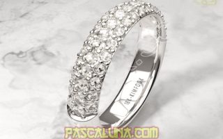 3 Rows Pave Set Diamond Eternity Ring WBRD167 KimFook