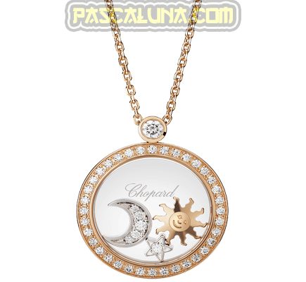 Happy Sun Moon and Stars Pendant Chopard