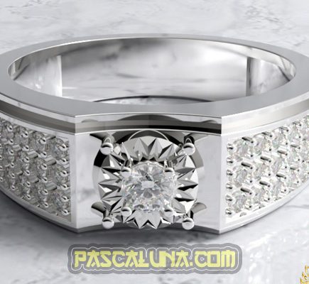 Man Diamond Ring CCO2306.14 Kimfook Cincin Pria Berkelas