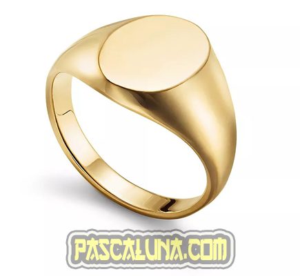 Signet Ring in 18K Gold Tiffany & Co. Simbol Keanggunan