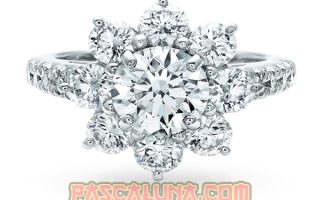 Sunflower Diamond Ring Medium Harry Winston