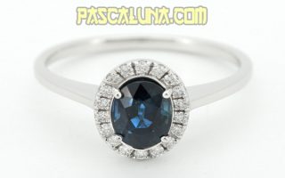 Cincin Blue Sapphire Diamond