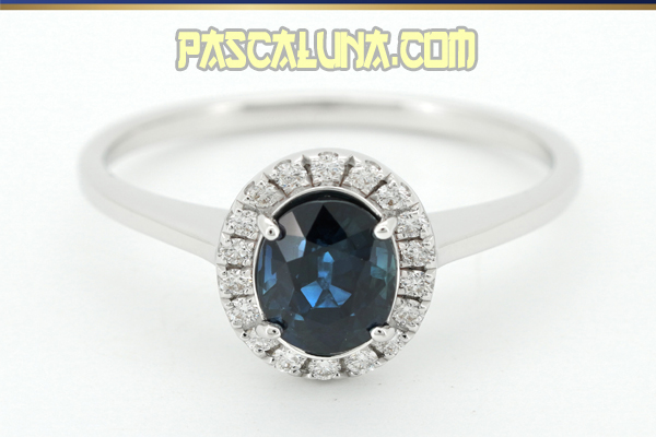 Cincin Blue Sapphire Diamond