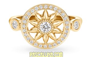 Winston Gates Yellow Gold Diamond Ring