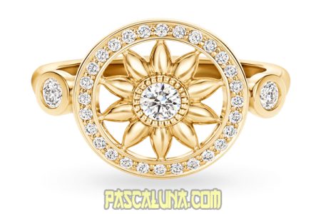 Winston Gates Yellow Gold Diamond Ring