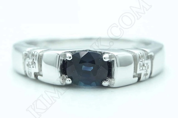 Cincin Berlian Blue Sapphire
