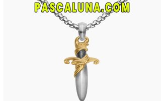 David Yurman Waves Dagger Amulet Sterling Silver