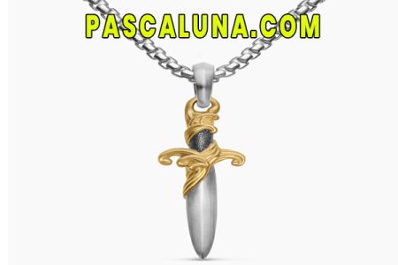 David Yurman Waves Dagger Amulet Sterling Silver