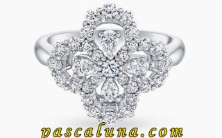 Diamond Loop Full Motif Diamond Ring Harry Winston