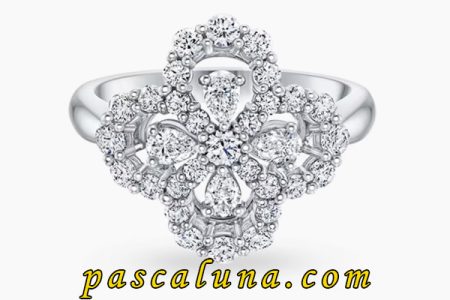 Diamond Loop Full Motif Diamond Ring Harry Winston